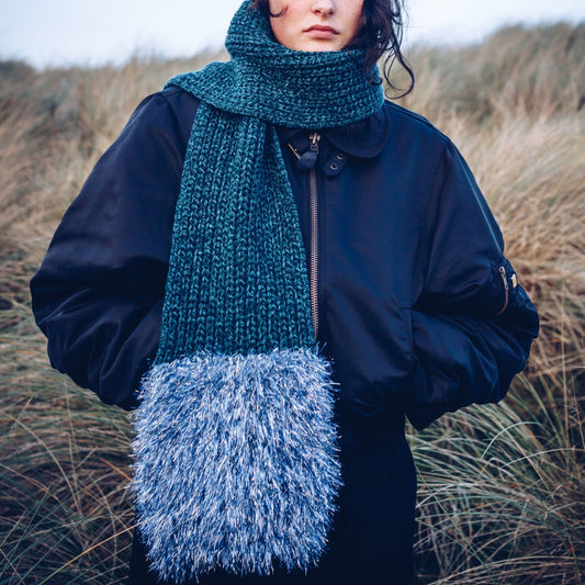 LUX CASHMERE RIB SCARF