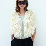 'Lola' Luxury Cashmere, Silk Waistcoat - A Modern Shearling Alternative