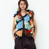 The 'Sugar' Gillet - Luxury Hand-Knitted Wool waistcoat in Italian 100% Wool