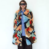 The 'Sugar' Cape - Luxury Hand-Knitted Wool Cape in Italian 100% Wool