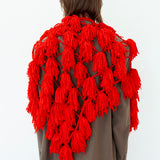 Põma Põma Triangle Scarf - Luxury Tassel Scarf in Cashmere, Silk & Wool